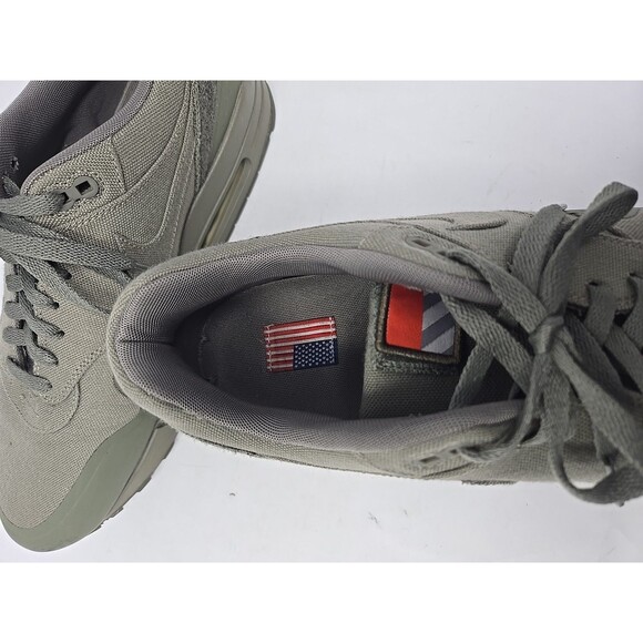 Size 13 - Nike Air Max 1 V SP Patch Steel Green 704901-300 Rare Sneakers Shoes - Picture 8 of 11